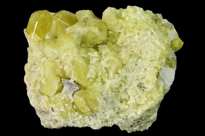 Yellow Topazolite Garnet Cluster - Mexico #169364